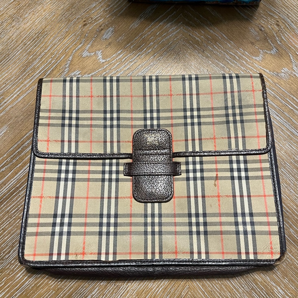 Burberry Beige House Check Second Bag
